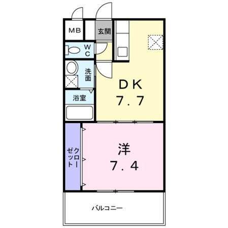 ロゼ・クリスタの物件間取画像